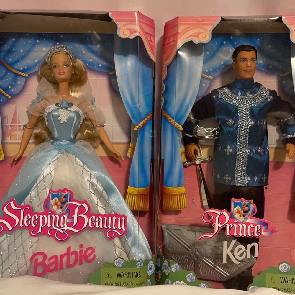 1998 Sleeping Beauty Barbie and Prince Ken